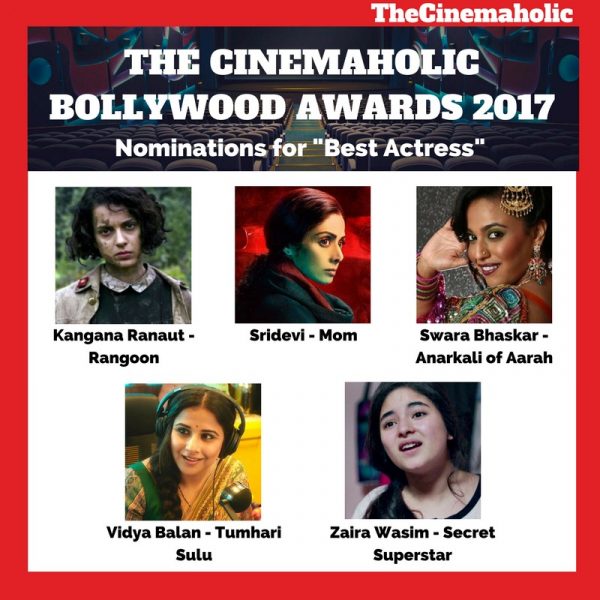 Best Actress – The Cinemaholic