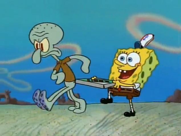 When A Customer Orders Pizza From Home Krusty Krabs Money Hungry Mr Assigns Spongebob And Squidward The Task Of Delivering It At His Doorstep When A Customer Orders Pizza From Home Krusty Krabs Money Hungry Mr Assigns Spongebob And Squidward The Task Of Delivering It At His Doorstep