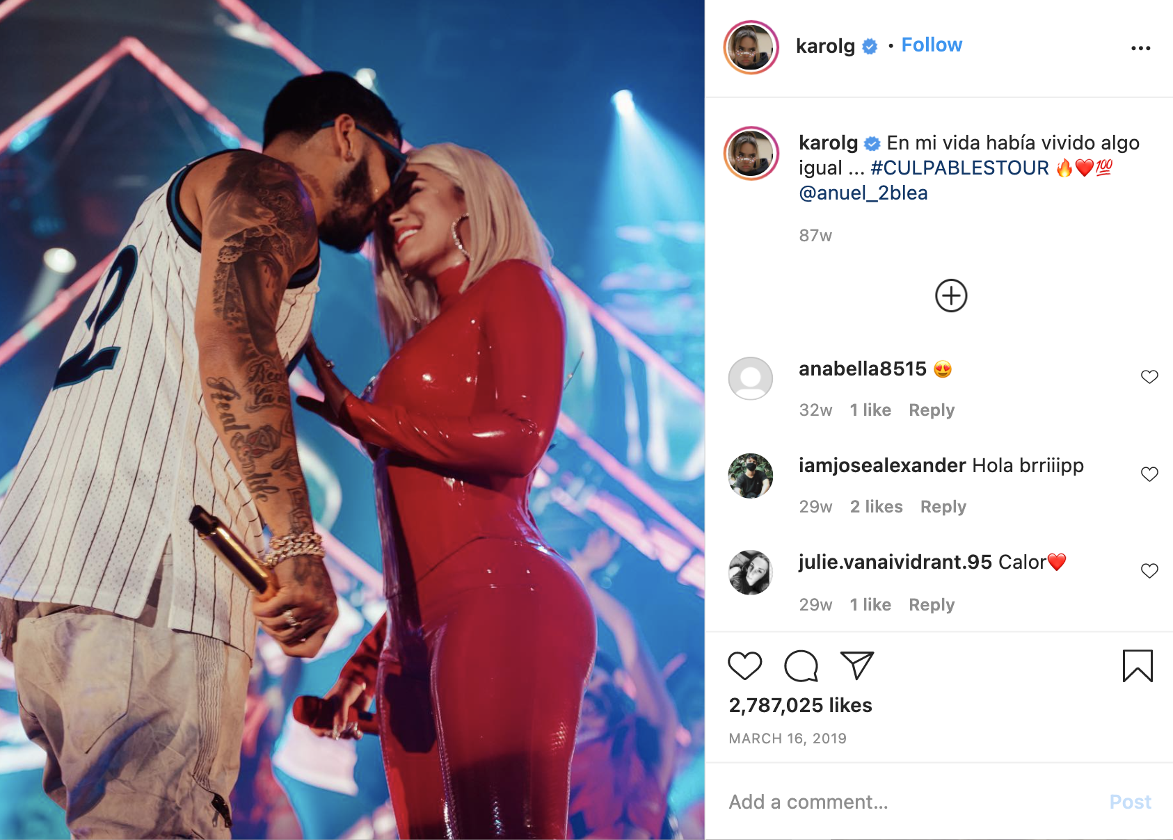 Anuel Aa Gets A Tattoo Of Him And Karol G On His Back Video Love Secreto .....